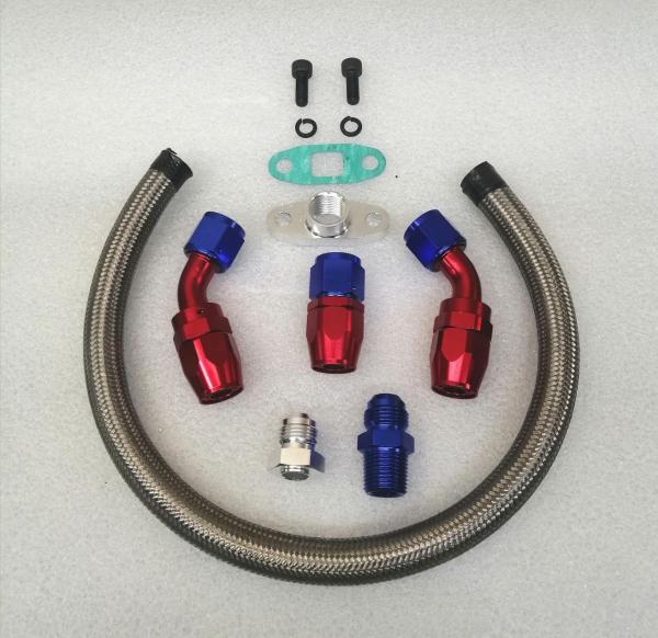 Ölrücklaufleitung Dash10 (AN10) Anschlüsse Garrett / Pulsar GT40 GT42 GTX40